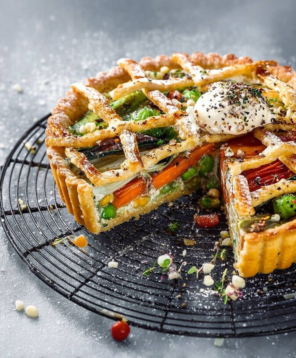 Tarte légumes du potager