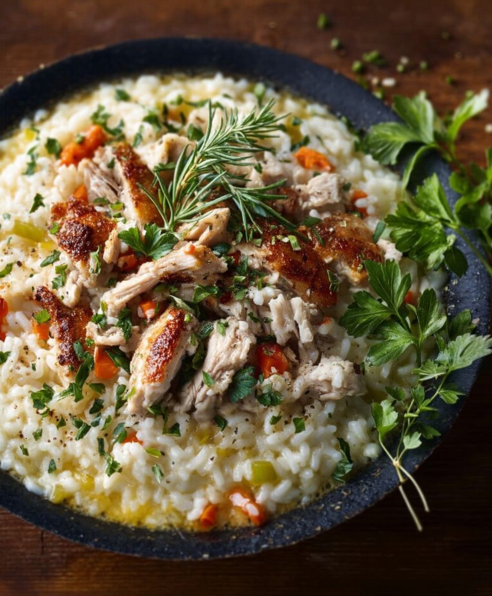 Risotto de volaille facile