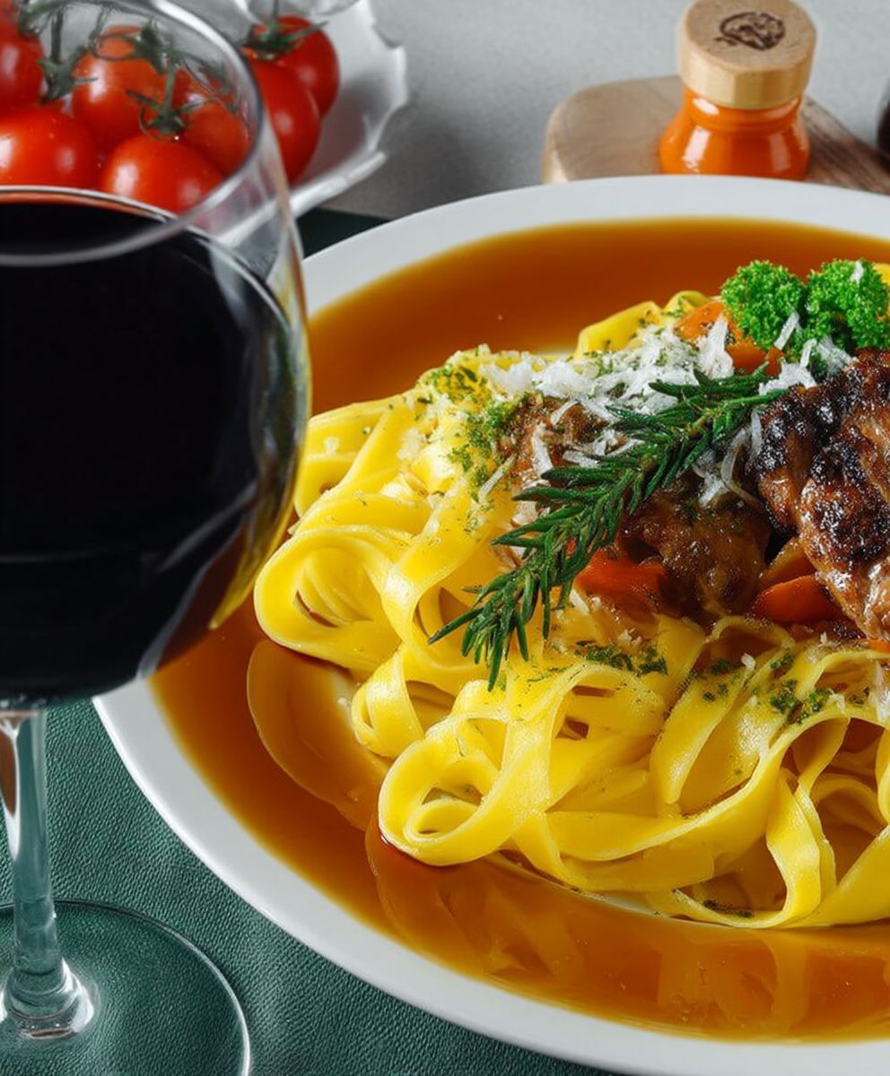 Pappardelles au porc confit