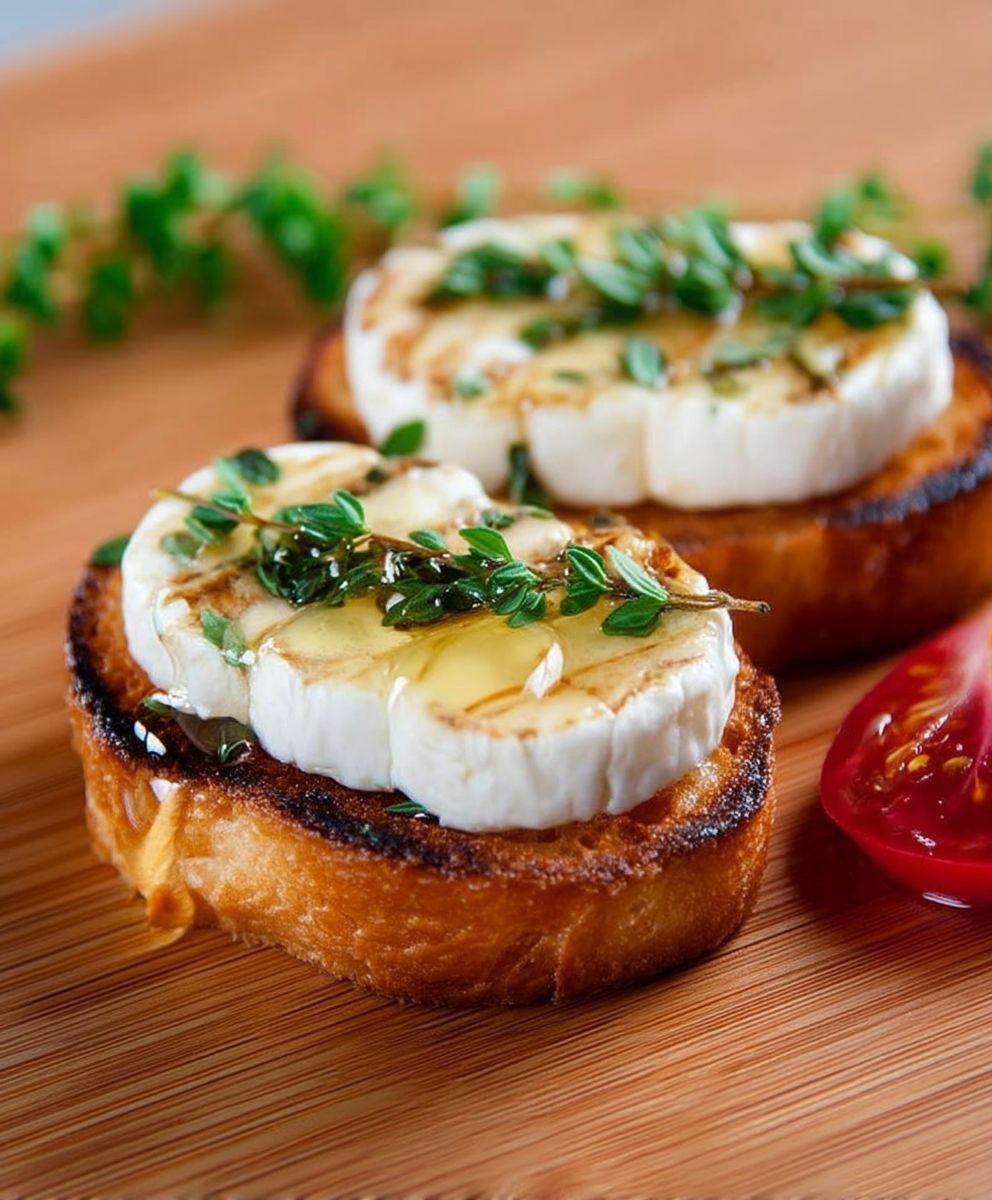 Tartine chèvre miel