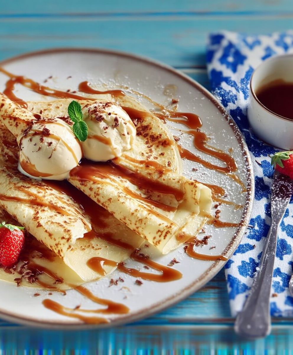 Crêpes au caramel