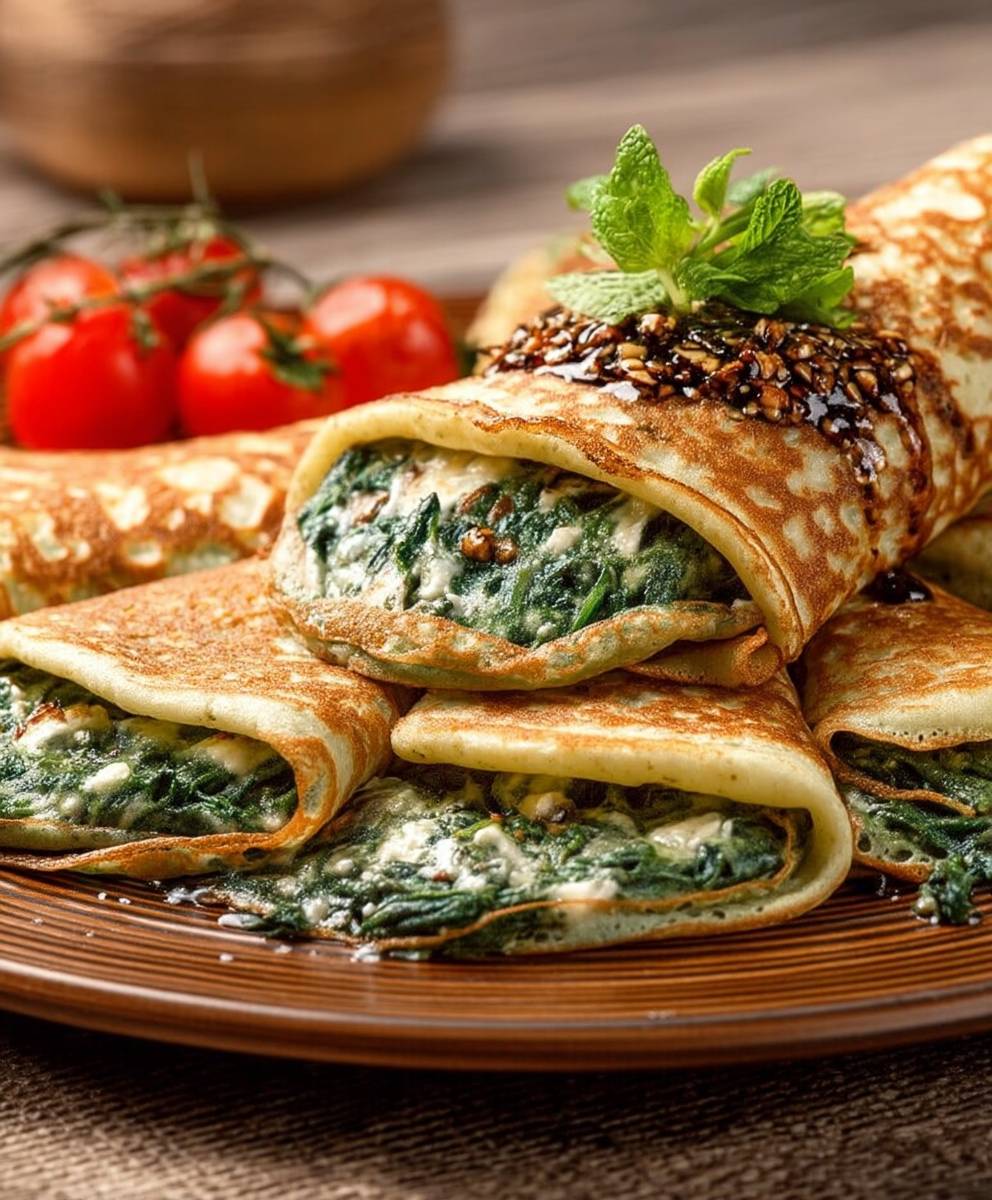 Fondue épinards galette