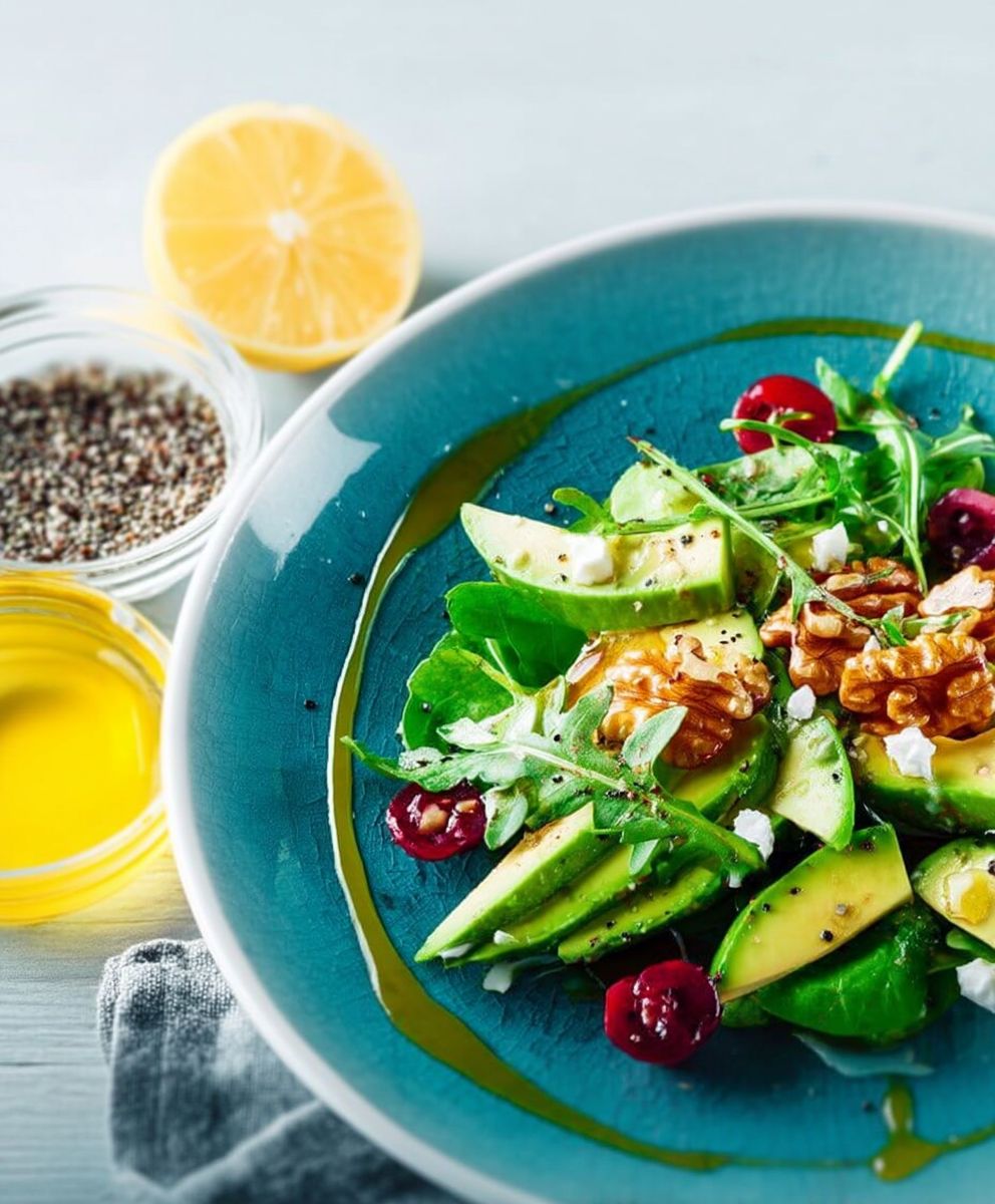 Salade avocat noix