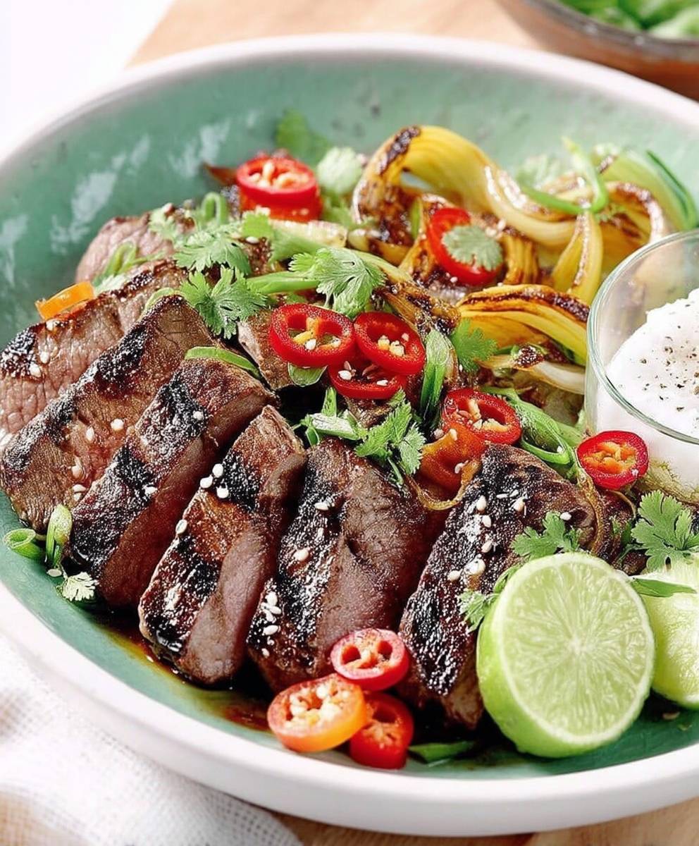 Boeuf mariné asiatique