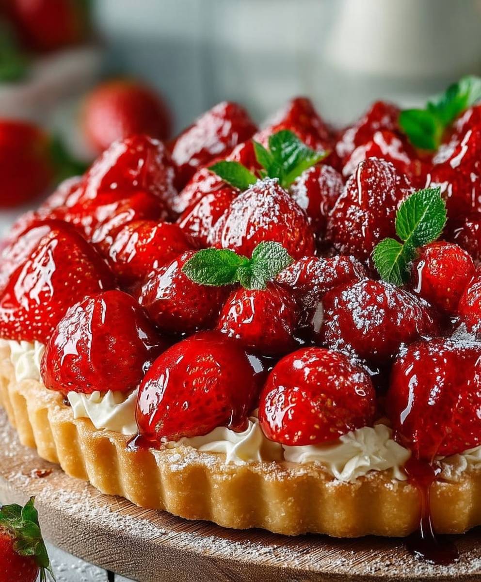 Tarte aux fraises facile