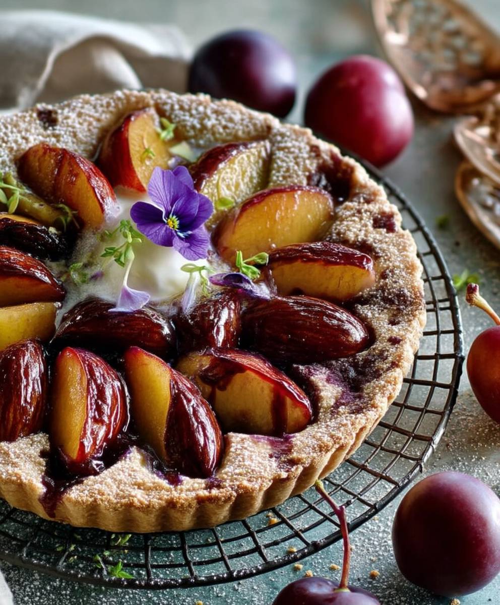 Amandine aux prunes facile