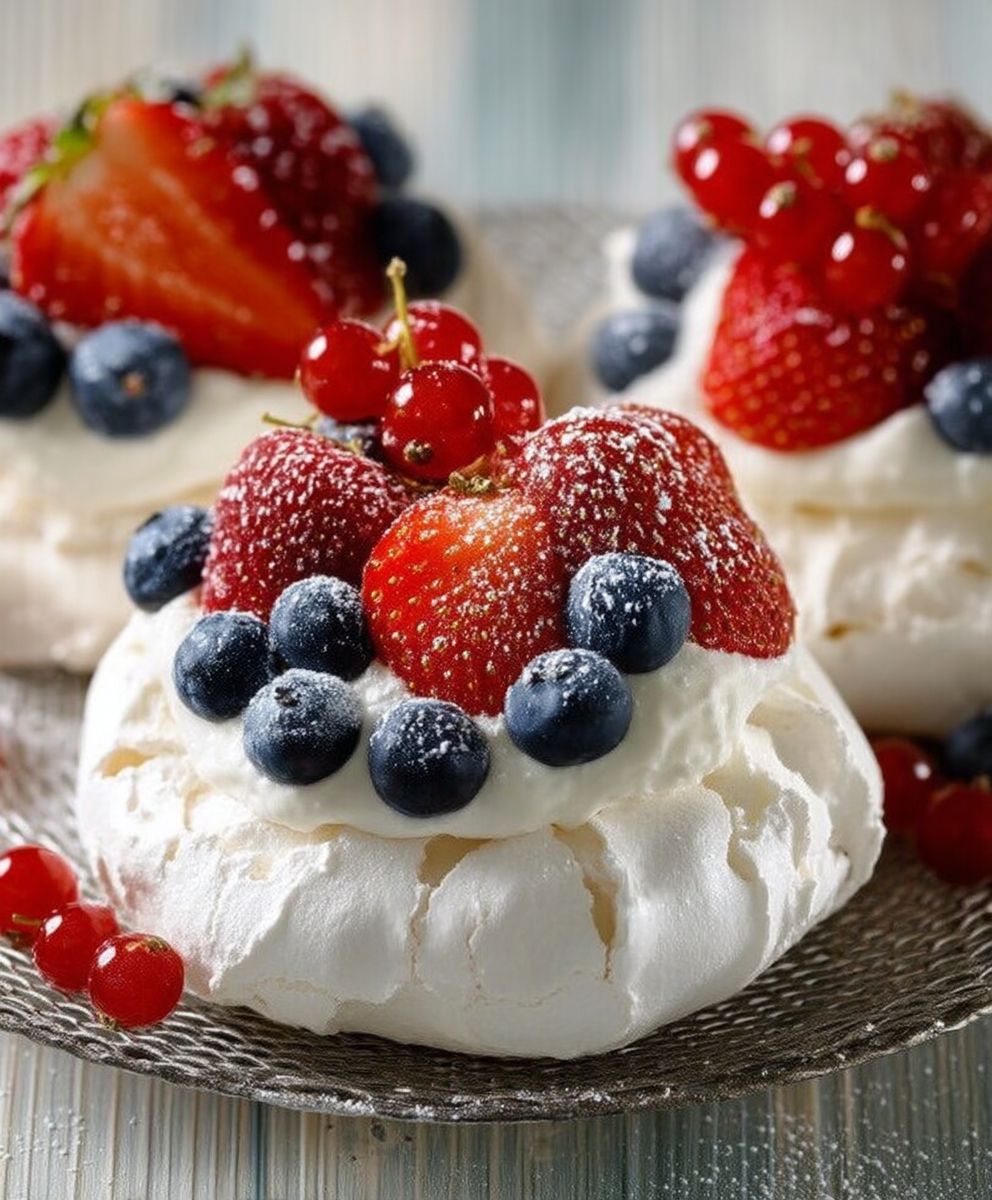 Pavlova fruits rouges