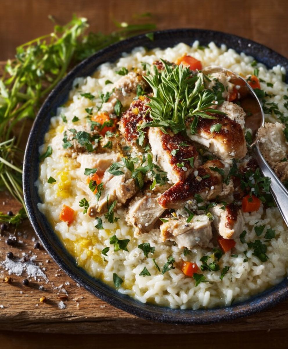 Risotto de volaille facile