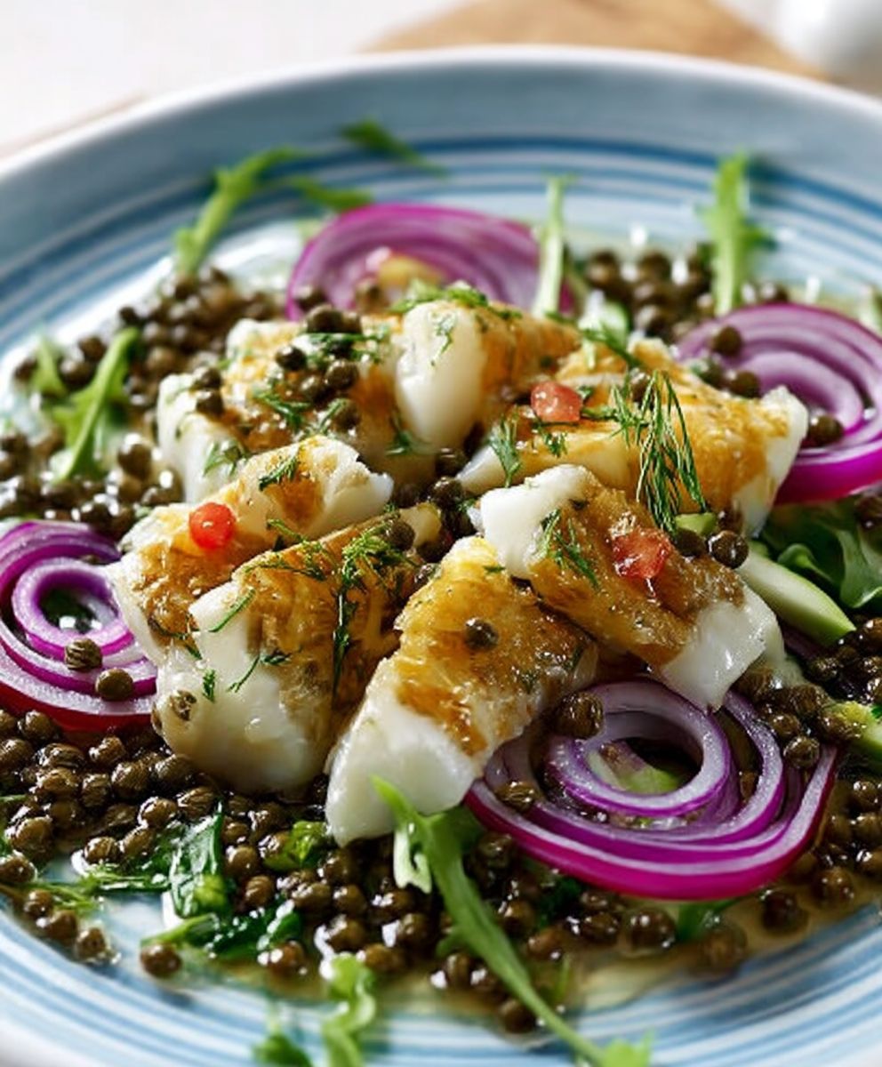 Salade tiède haddock