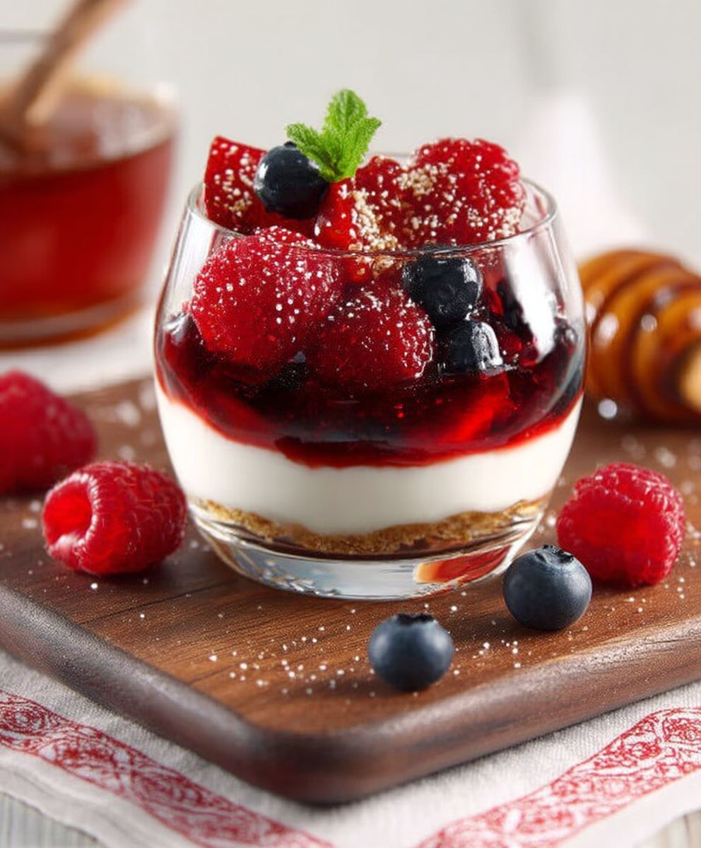Verrines fruits rouges