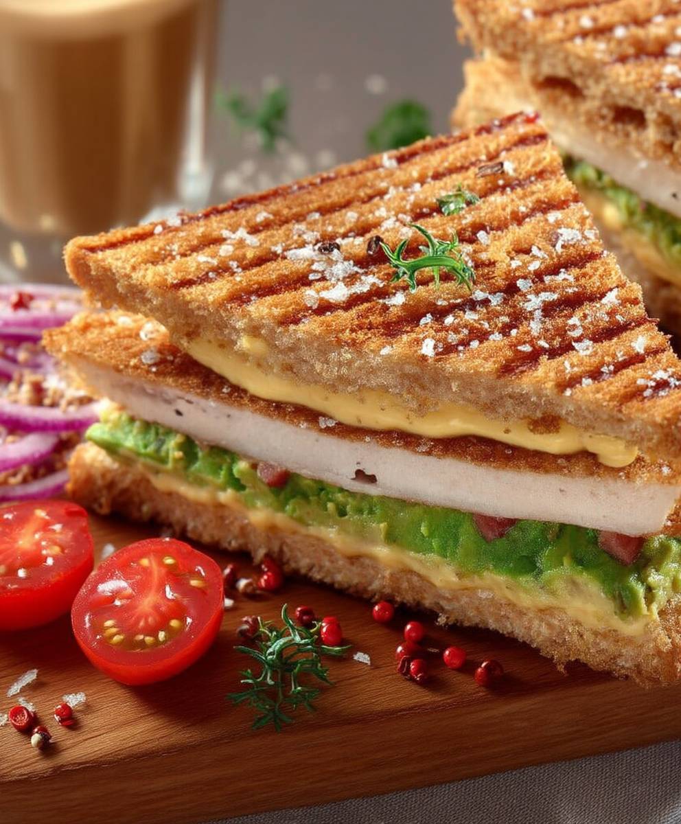 Croque Avocat Moutarde douce pimentée