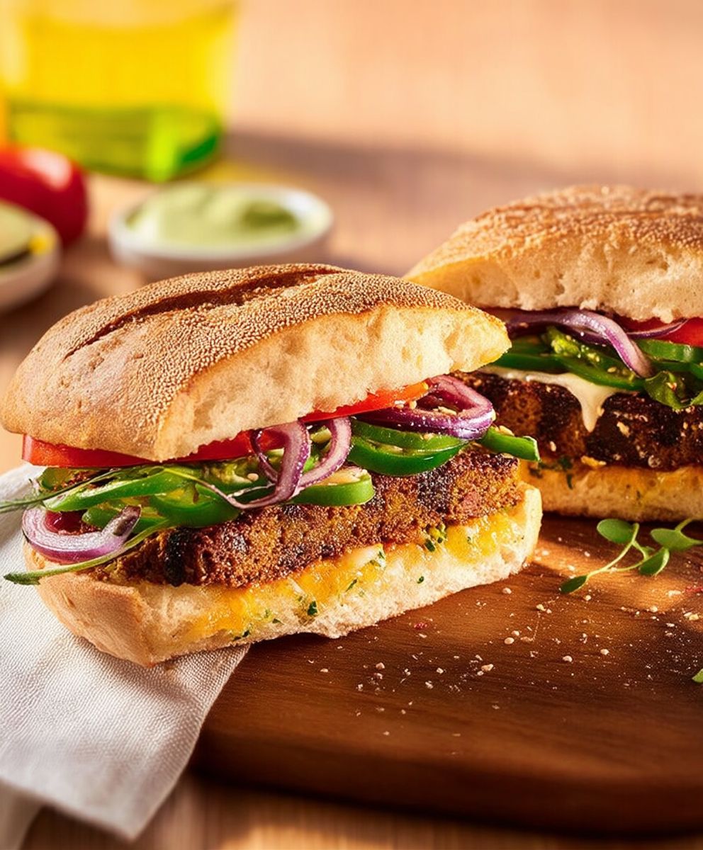 Burger végétarien mexicain