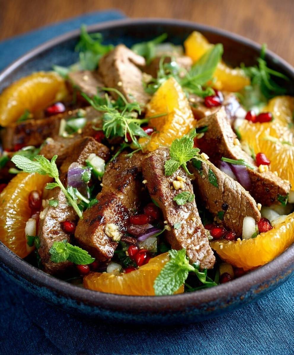 Salade agneau marocaine