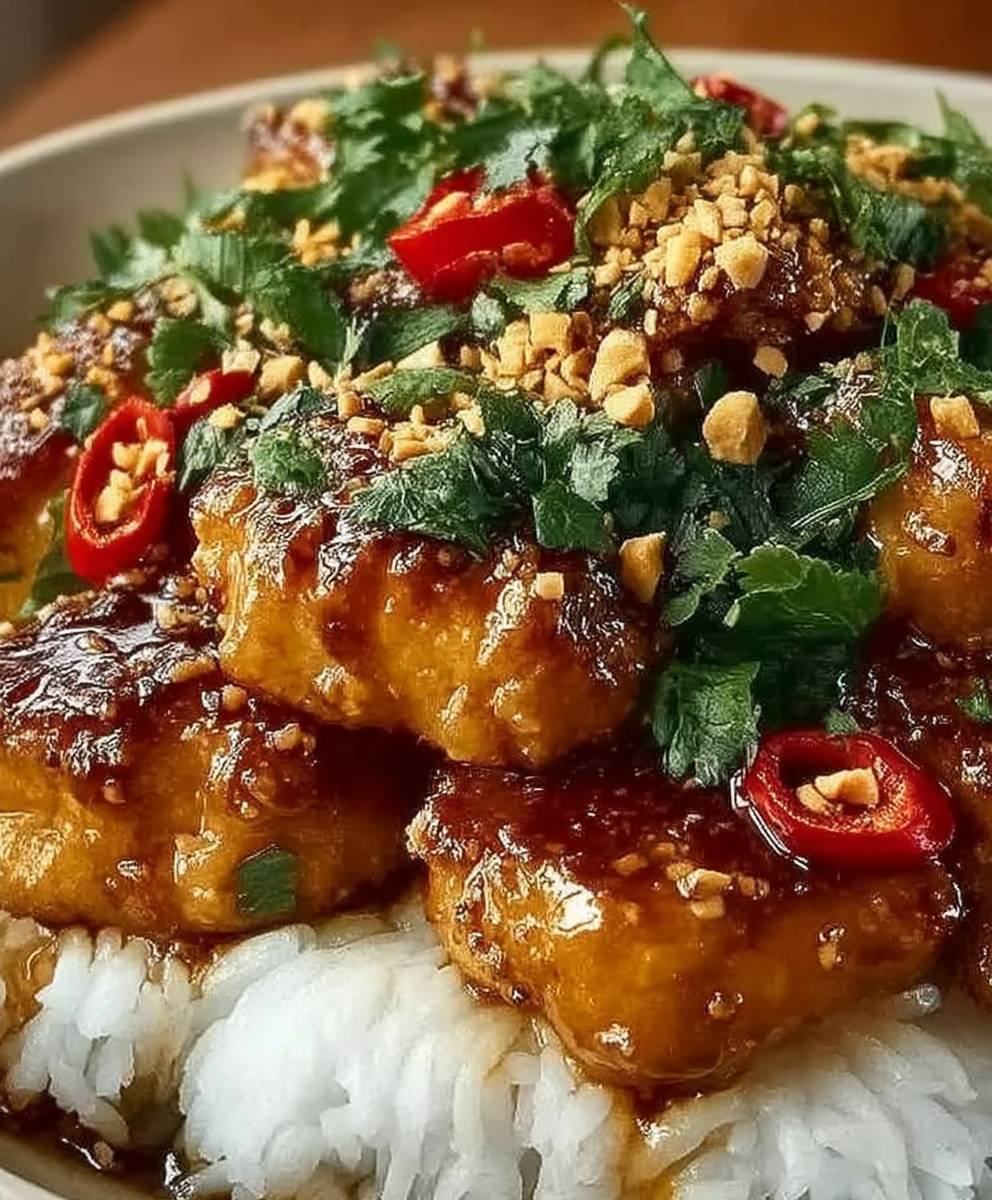 Poulet thaï épicé aux cacahuètes