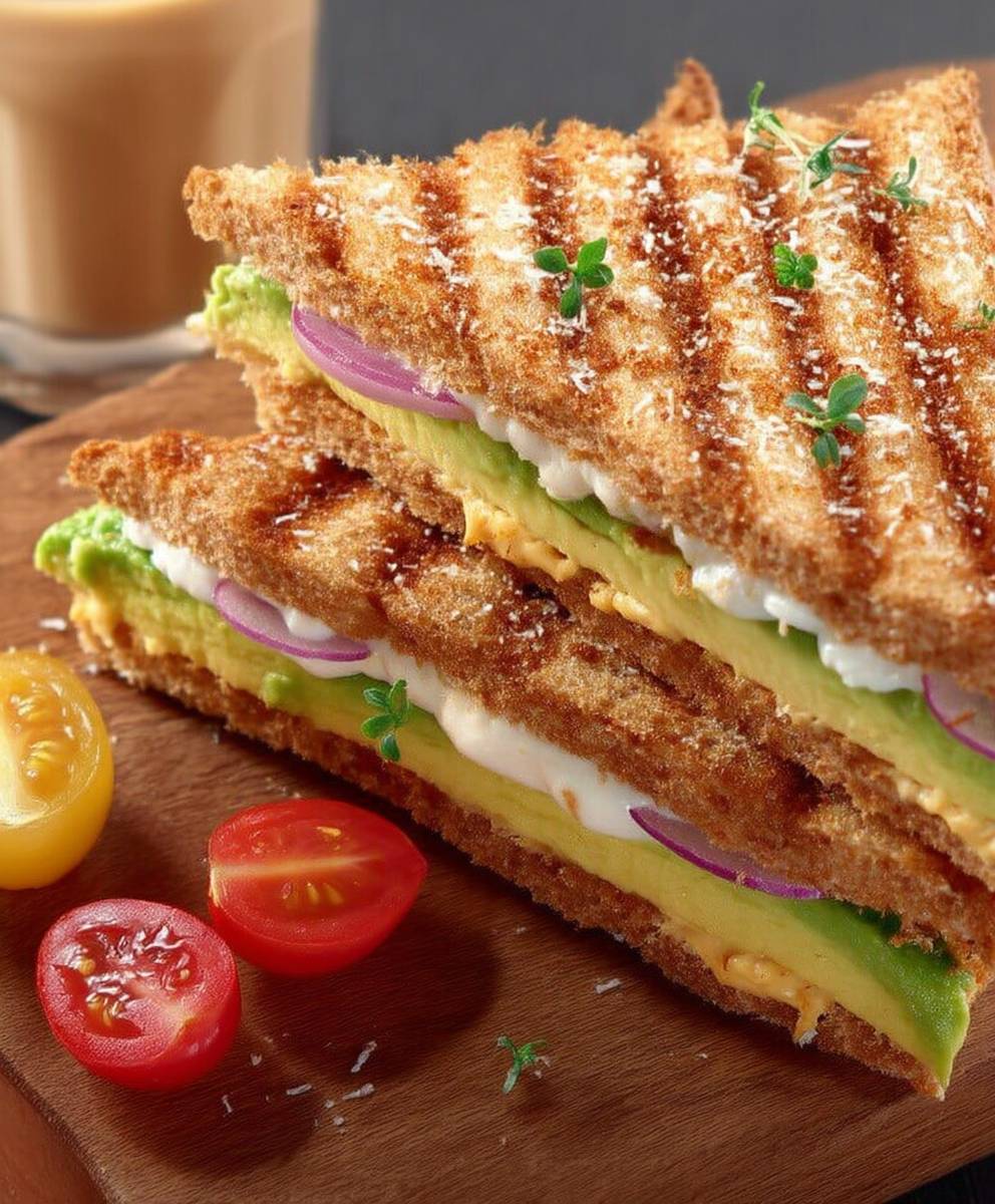 Croque Avocat Moutarde douce pimentée