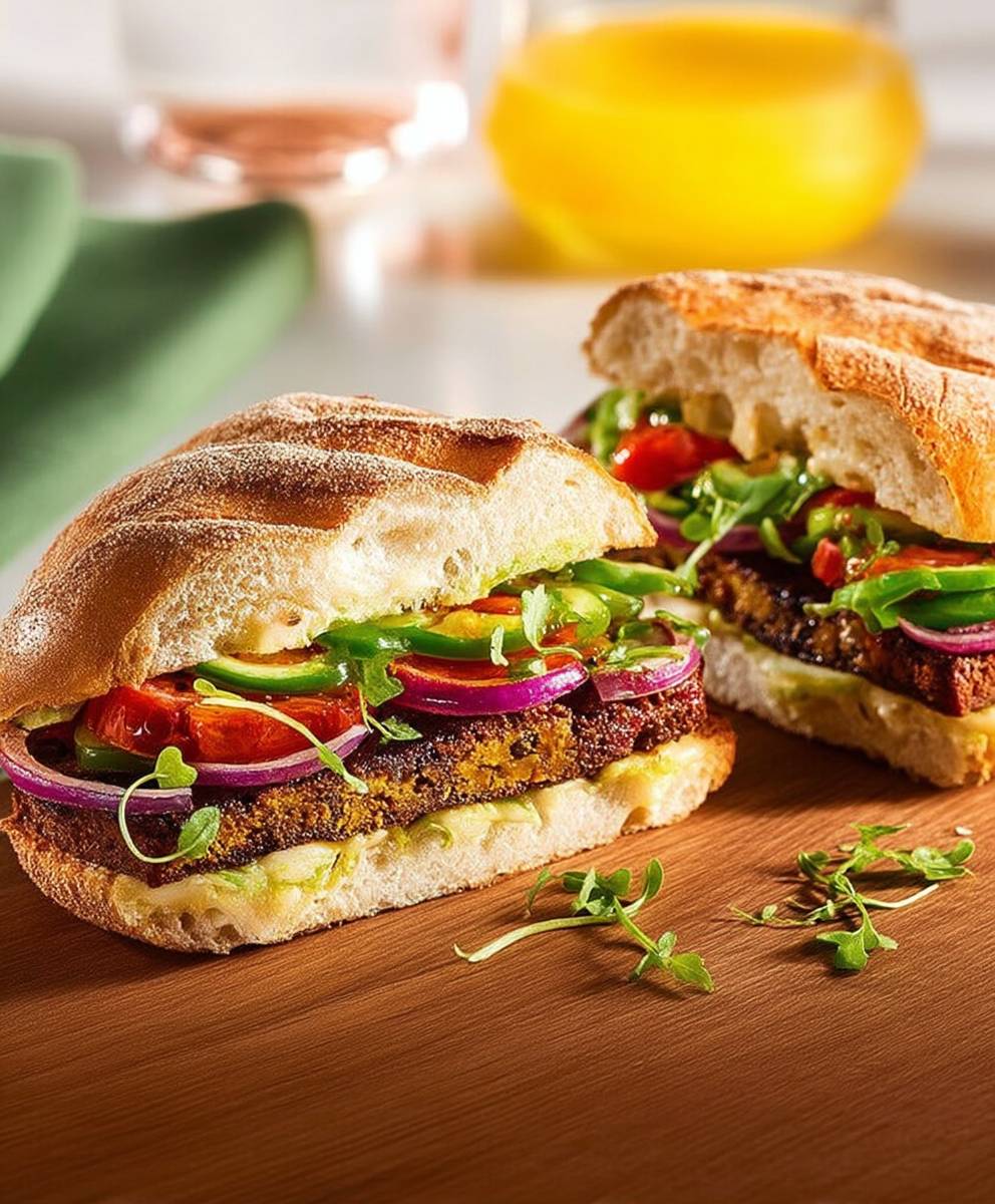 Burger végétarien mexicain