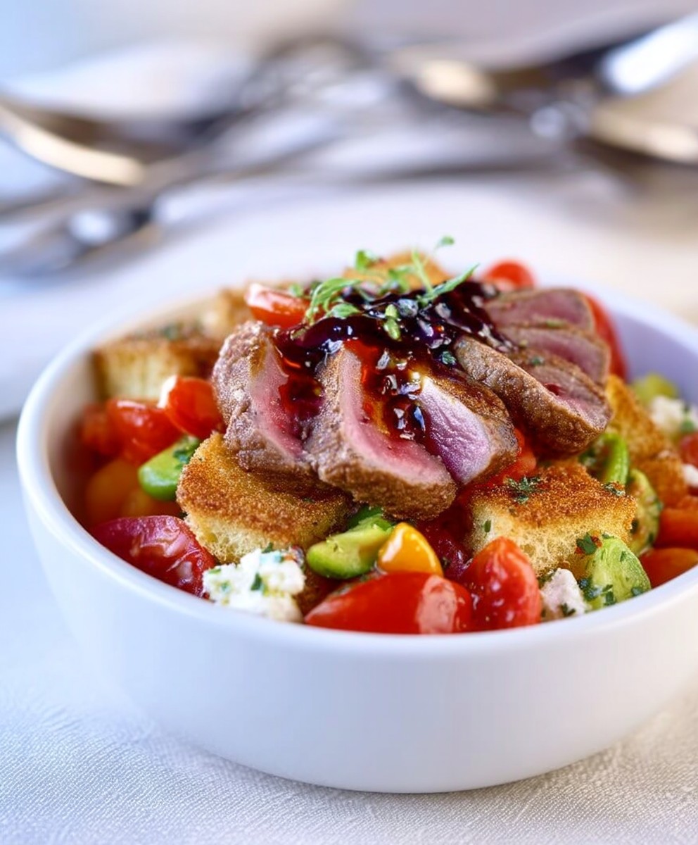 Panzanella agneau
