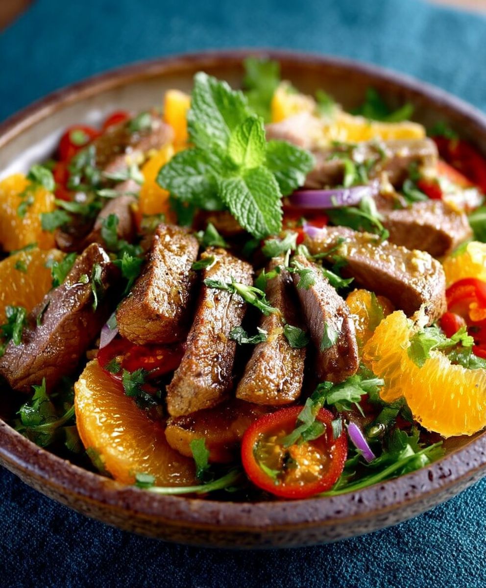 Salade agneau marocaine