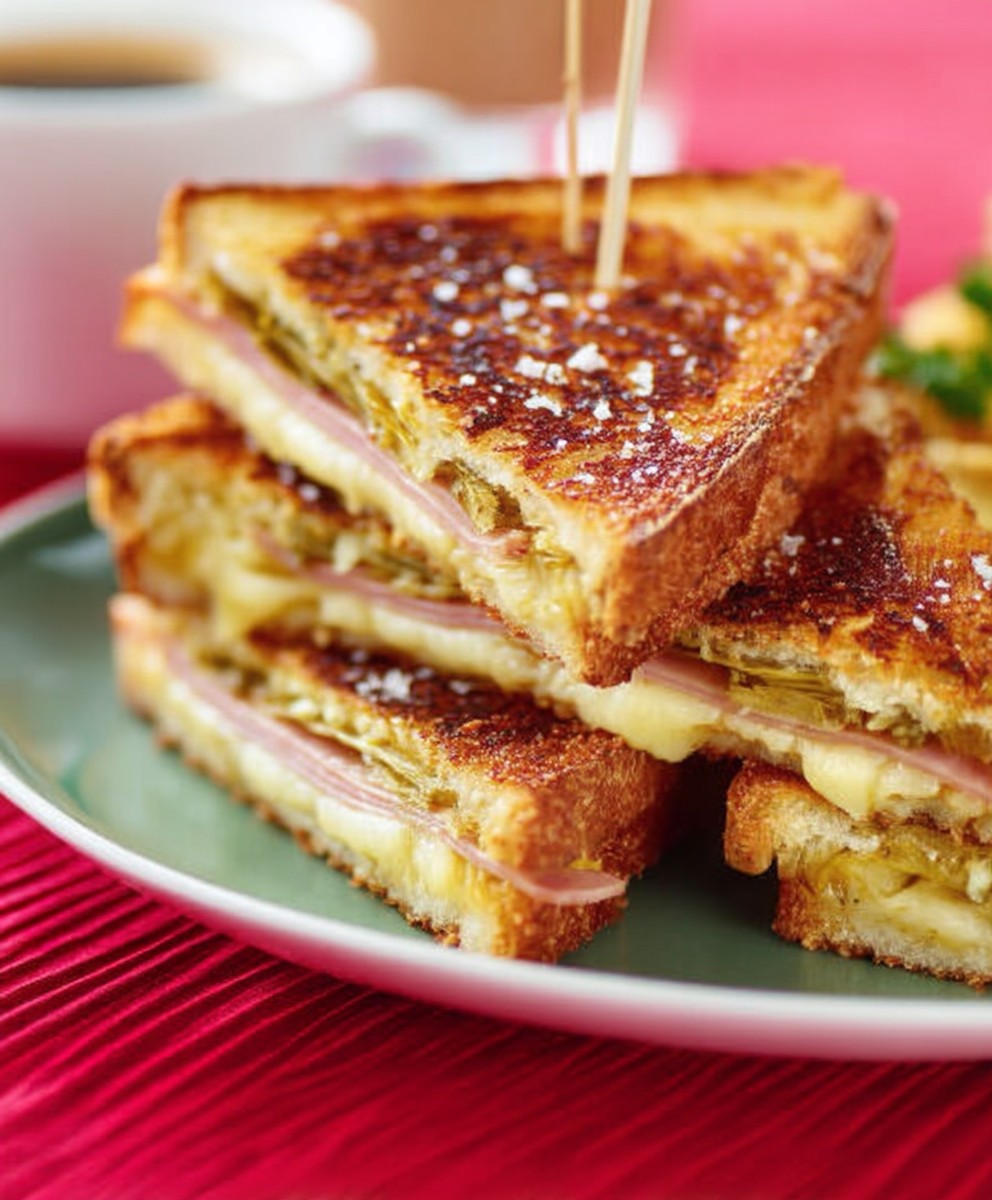 Croque monsieur endives comté