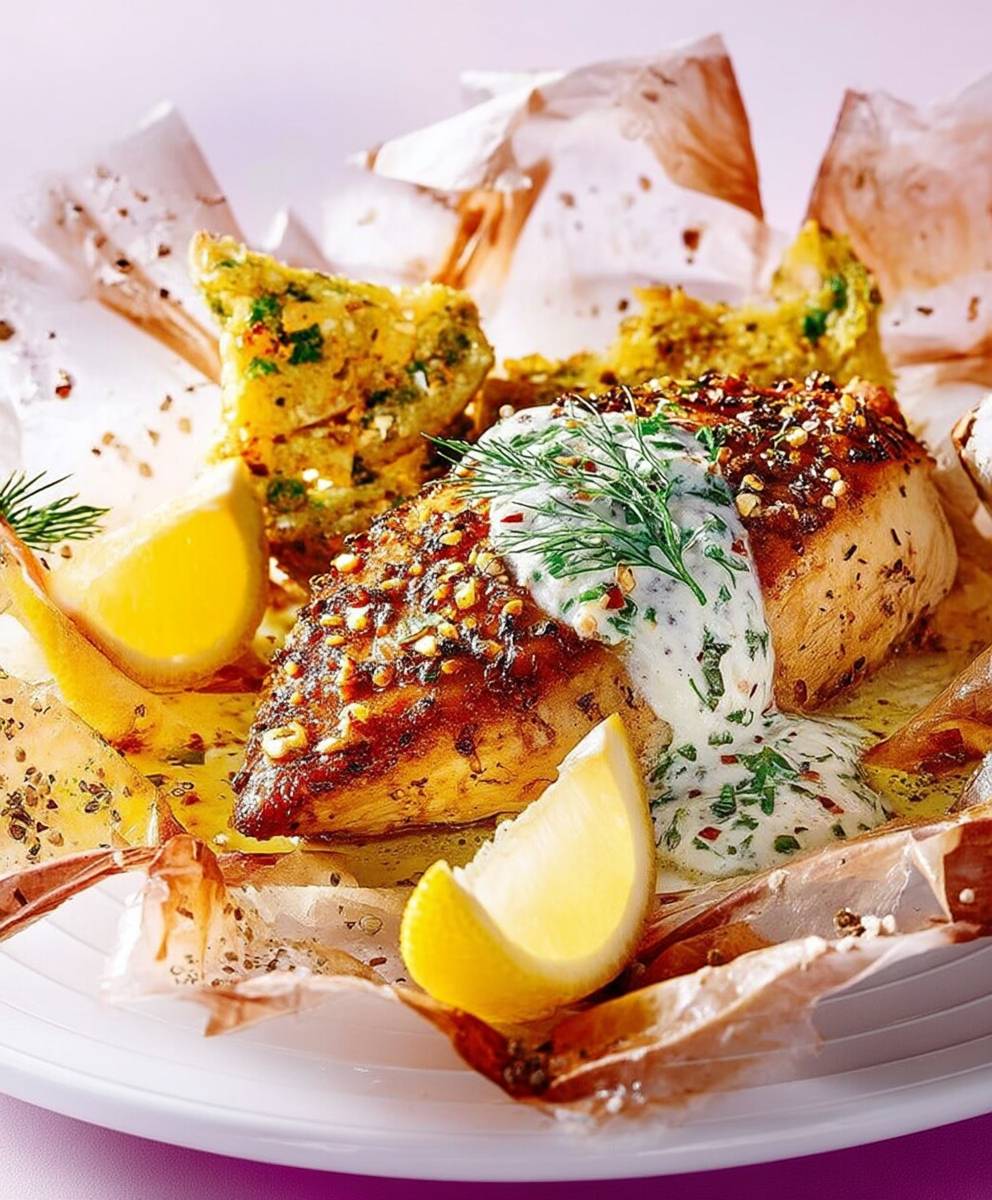 Poulet au citron sauce yaourt